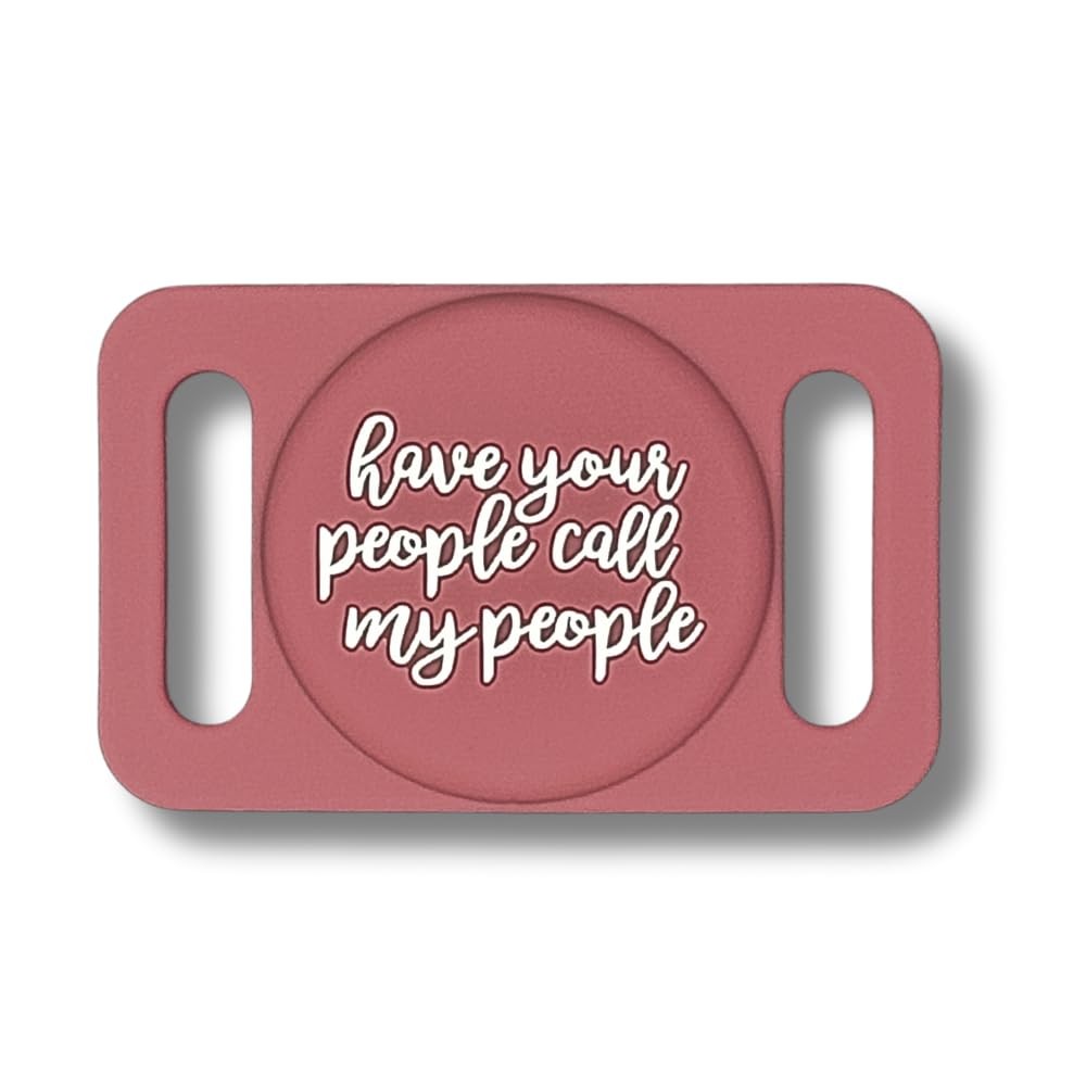 Tails Have Your People Dog Collar Airtag Holder, Slide-On Full Coverage Silic…