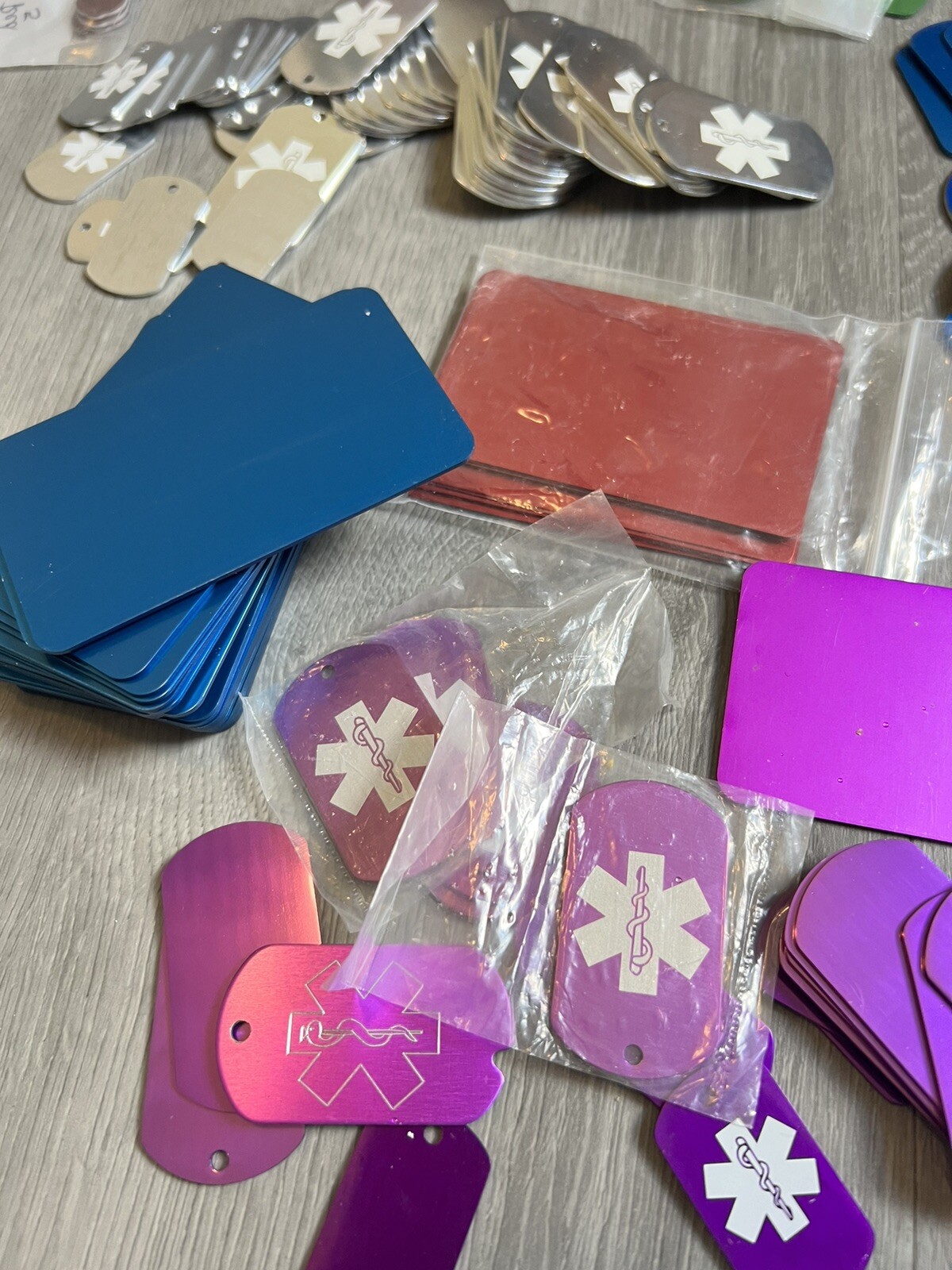 Wholesale Lot Blank Medical ID Tags Pet Tags Bands And More 800 Plus