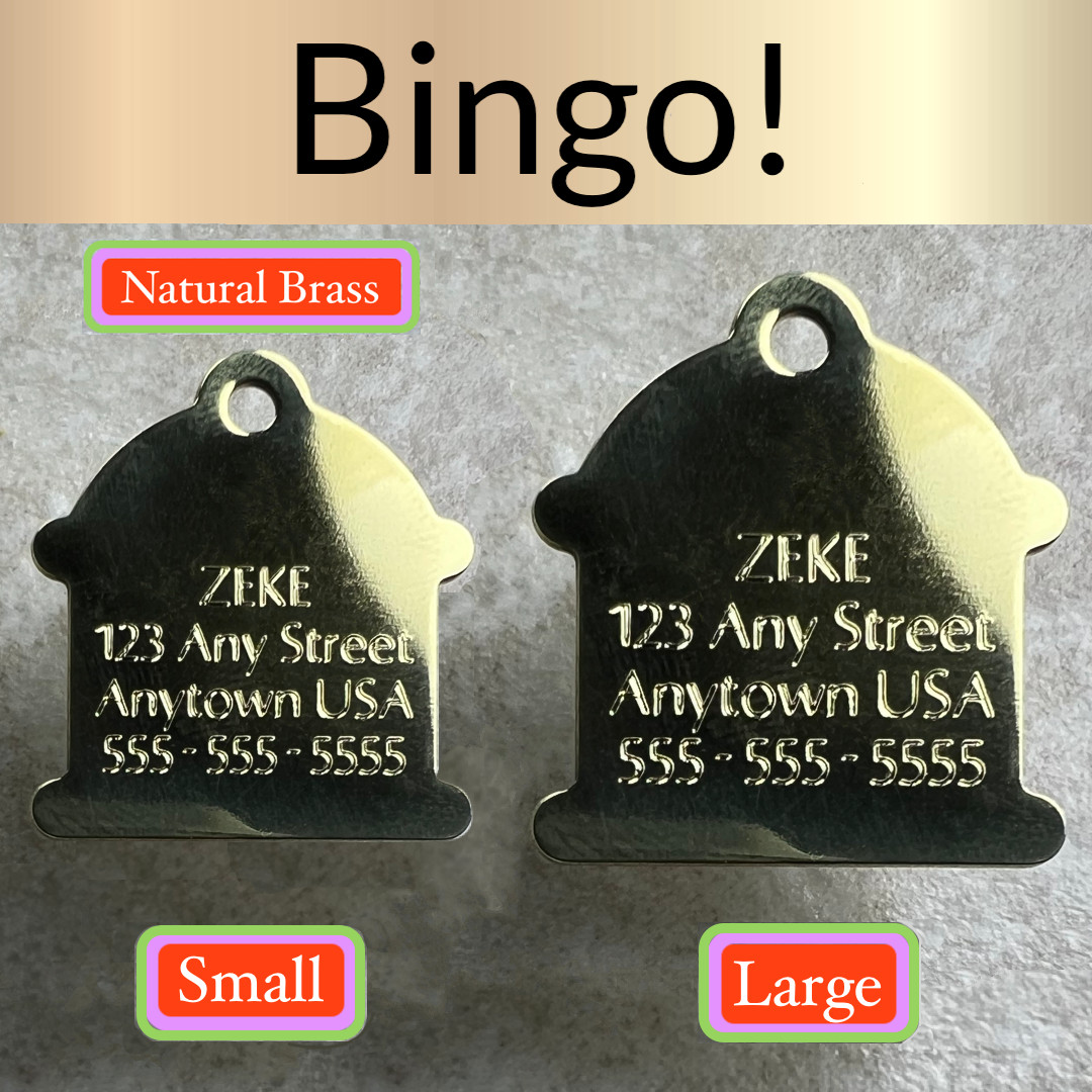 Custom Engraved Dog Tags Personalized Dog Collar Pet Tags Engraved BRASS HYDRANT