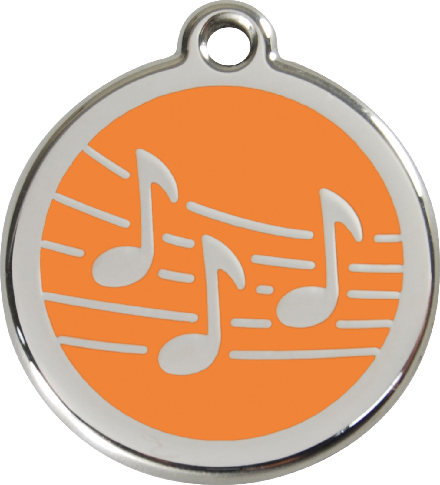 Steel Red Dingo Musical ID Dog Tag Black Purple Blue Green Yellow Red Pink