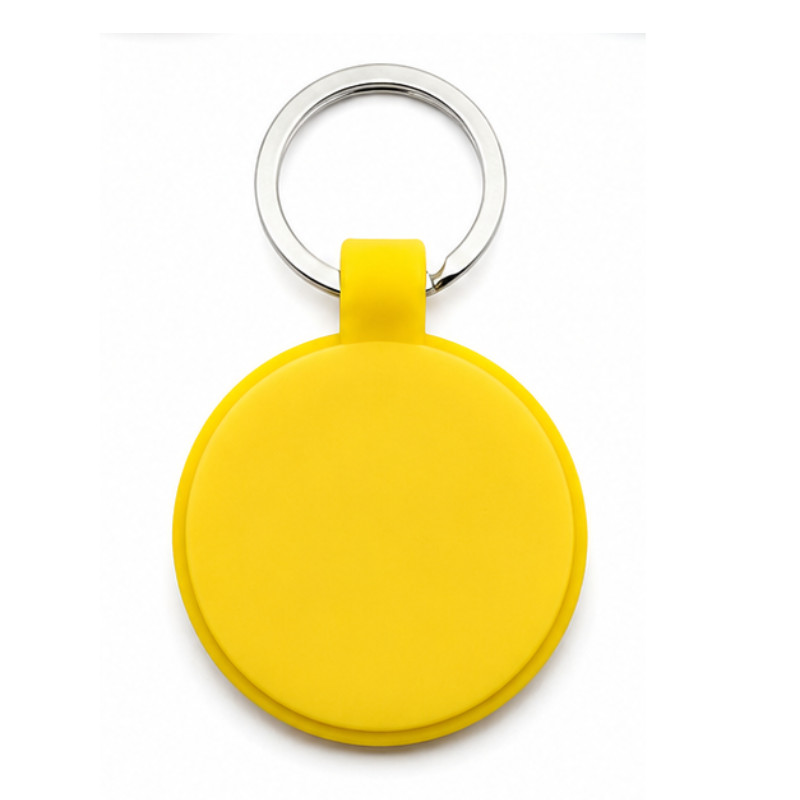 Personalized Round Silicone Pet Tag Engraved Dog Tag Cat Tag Silent Name Tag