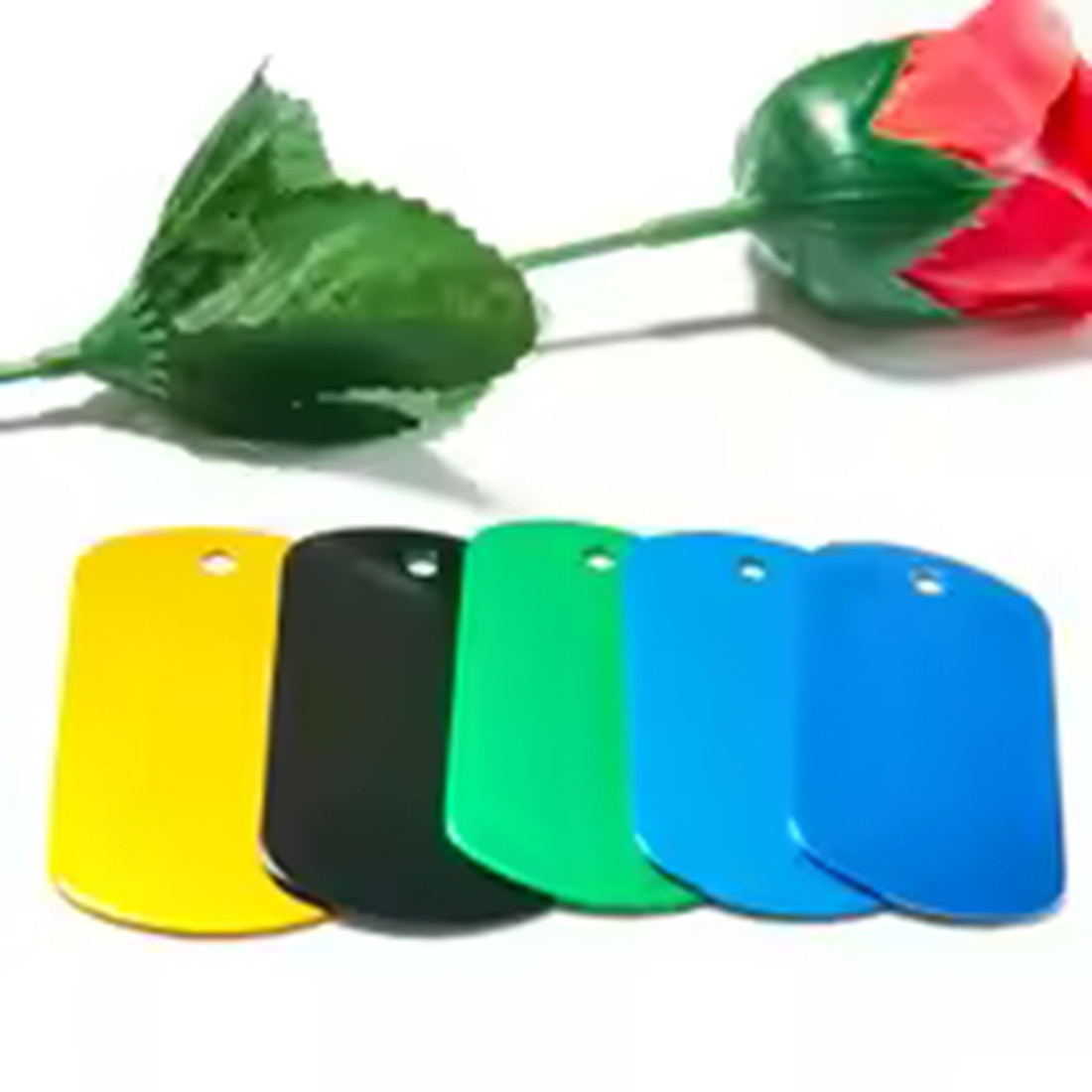100Pcs Custom Engraved Dog ID Tags Personalized Aluminum Pet Name Phone Tag Bulk