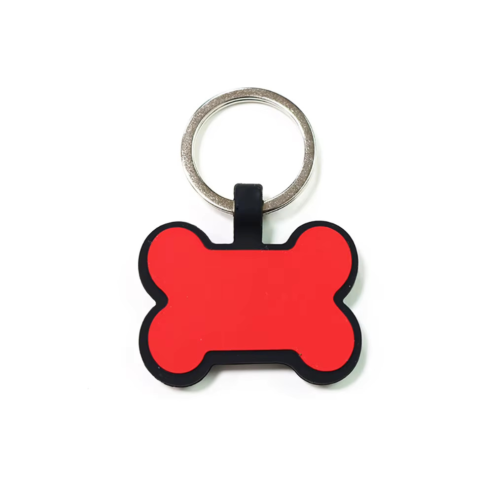 Personalized Bone Silicone Dog Tag Engraved Custom Pet Tags Pet ID Card for Dog