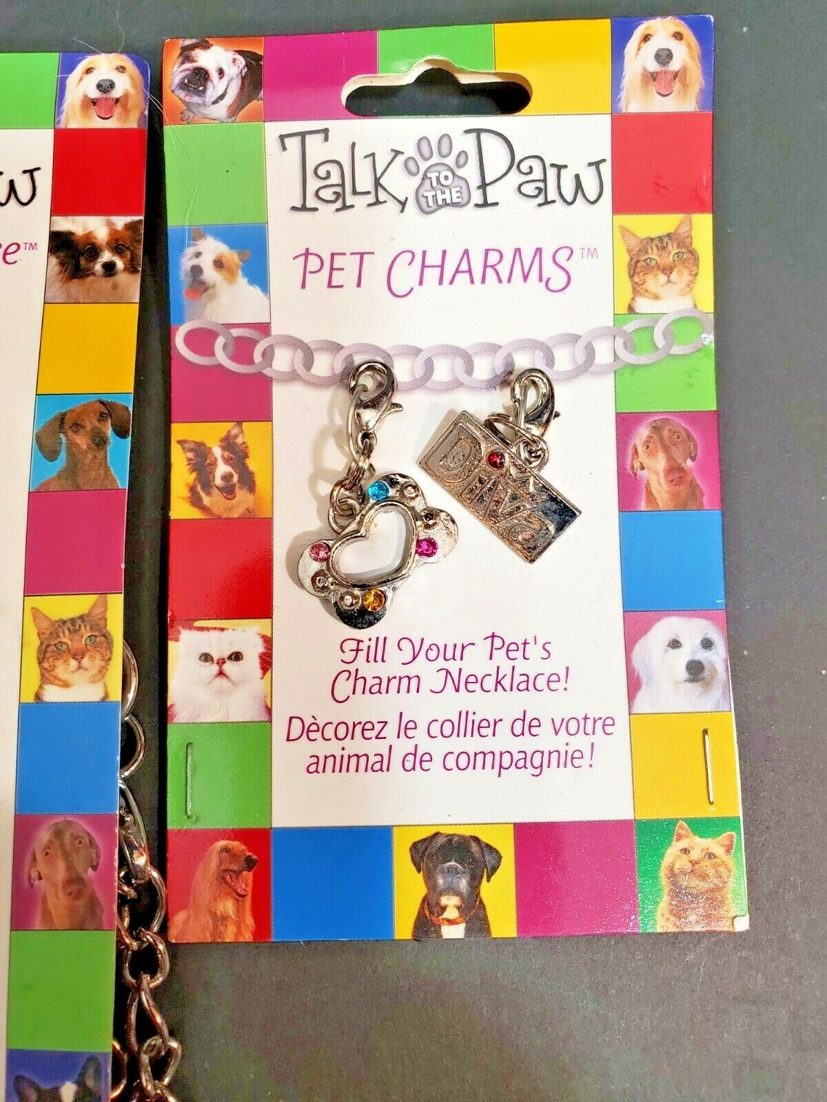 Talk to the Paw Dog Charm Necklace & 4 Pet Charms 10 – 18 inches