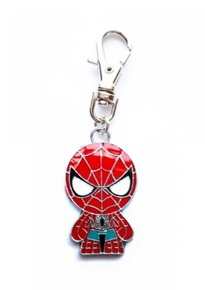 SPIDERMAN CHARM SUPERHERO ZIPPER PULL BAG PURSE WALLET BACKPACK DOG CAT COLLAR