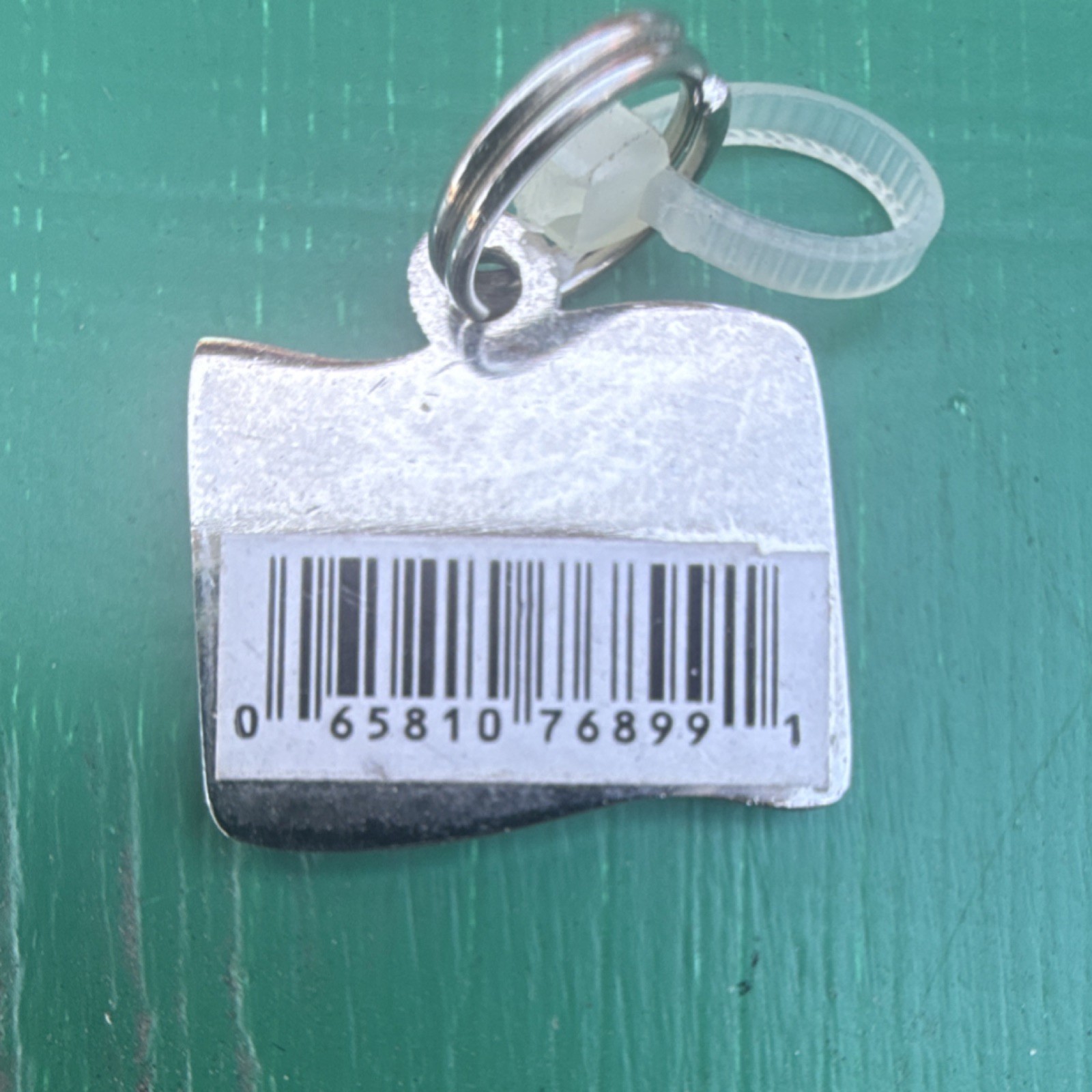 Silver Metal ‘I Love My Sister’ Dog Collar Charm with Paw Prints