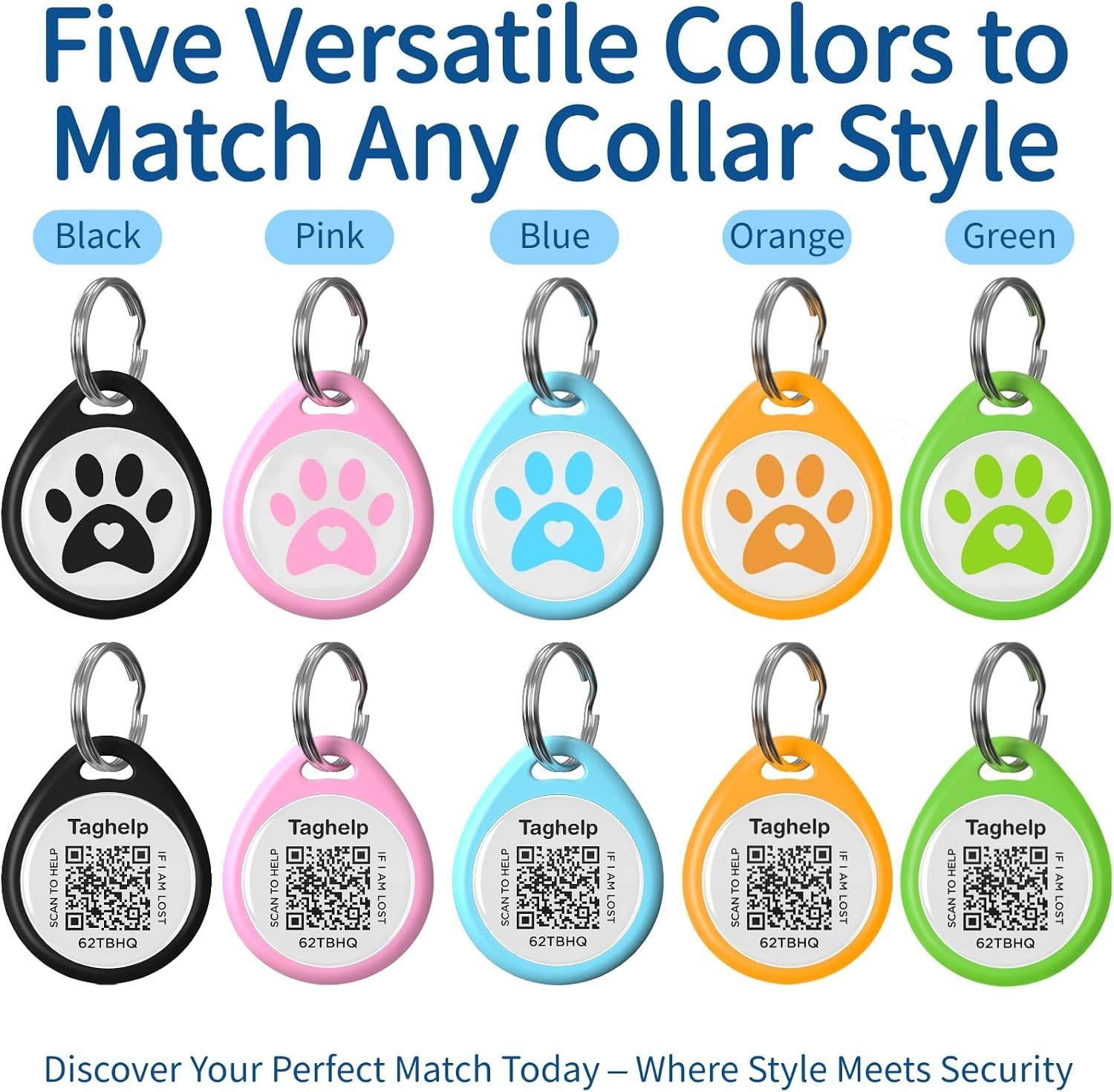 QR Code Dog ID Tag for Collar, Smart Pet ID with Instant Location Email Alert…
