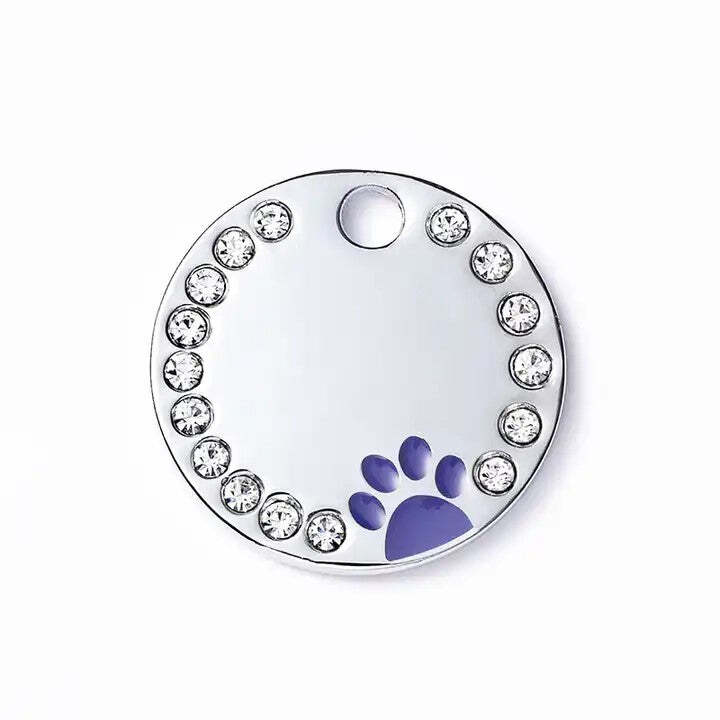 Personalized Dog/Cat Cute Paw Pet ID Tag with Unique Laser Engraving Name/Phone