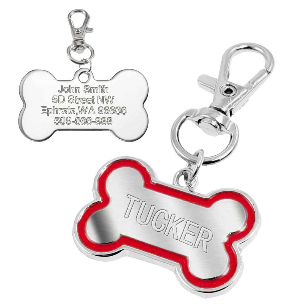 Personalized Glitter Dog Tags Disc Engraved Cat Puppy Pet ID Name Collar Tag