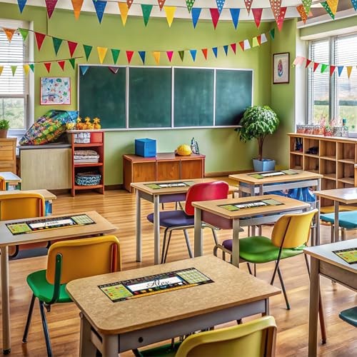 Desk Nameplates,40pcs Name Tags for Classroom,Waterproof Multipurpose