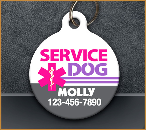 Service Dog – Pet ID Tag – Custom Personalized Service Dog ID tag