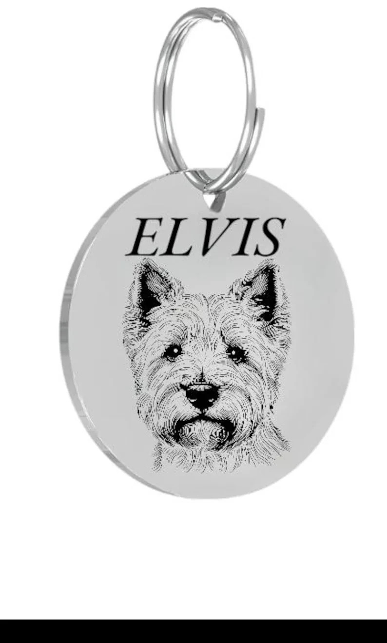 NORFOLK TERRIER Pet ID Tags Dog Tags Personalized Front & Back Engraving…