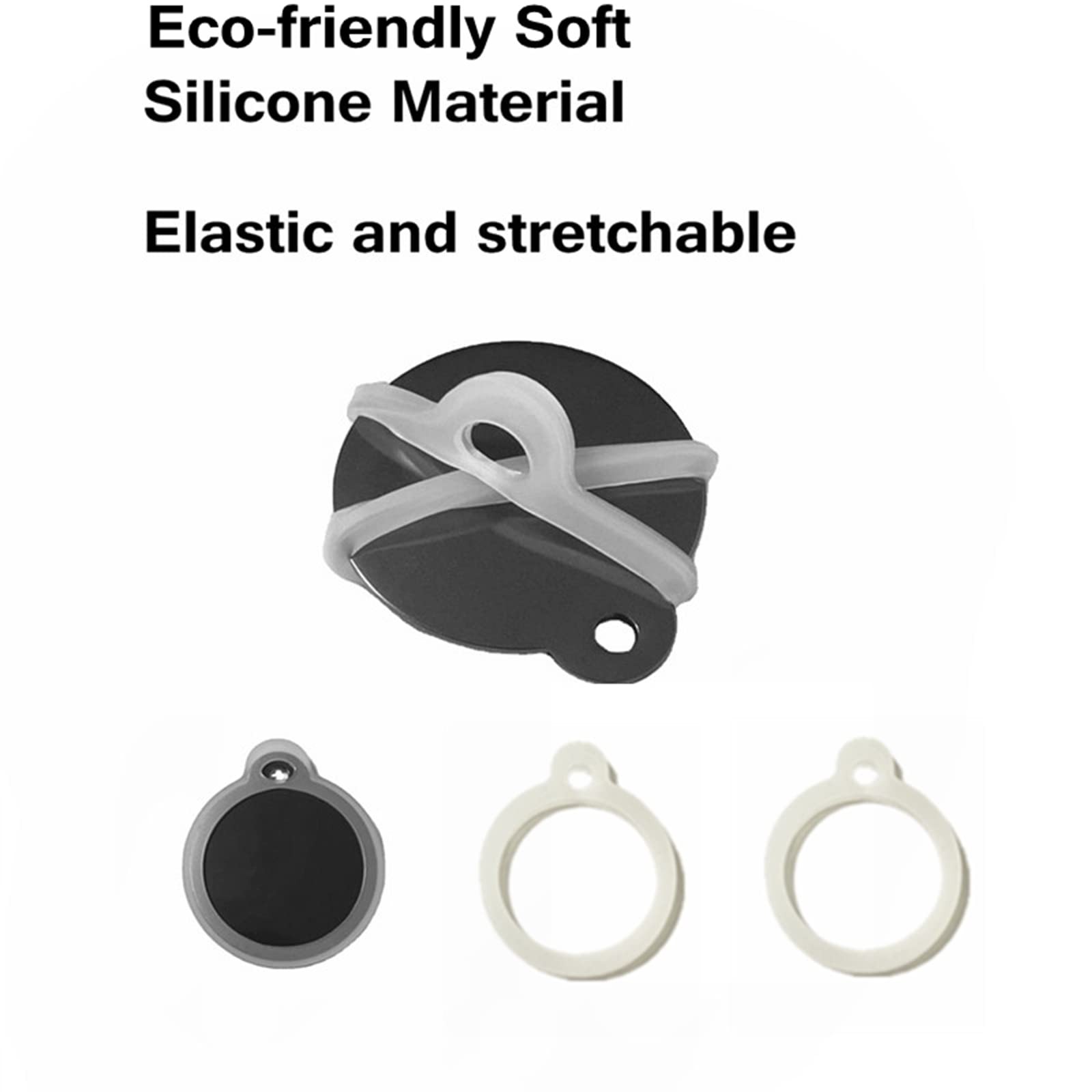 Dog Tag Silencer, Extra Large Silicone Round Protector for Pet ID Tags, 6 Pie…
