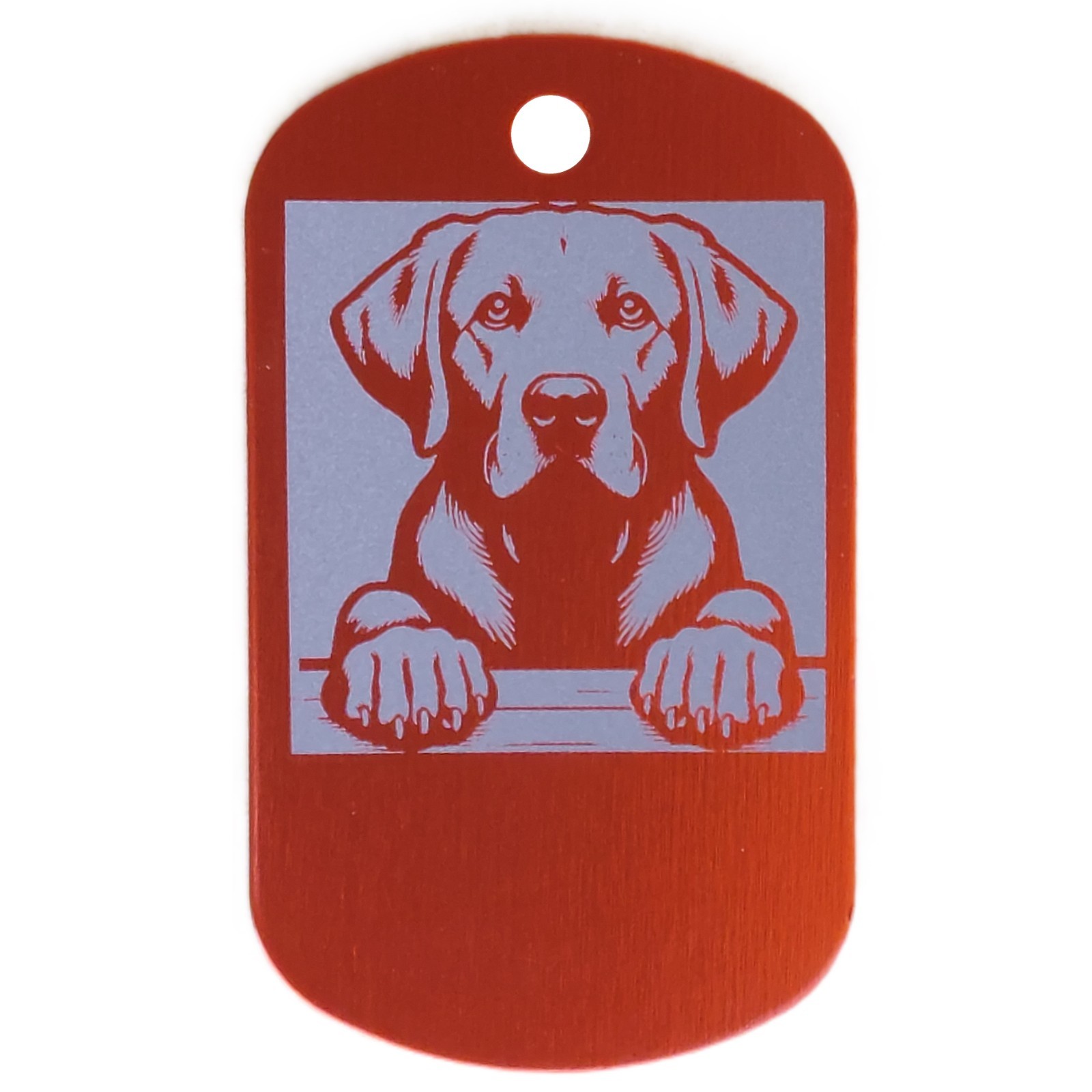 Military Style Personalized Labrador Retriever Dog ID/Name Tag for Pet Collar