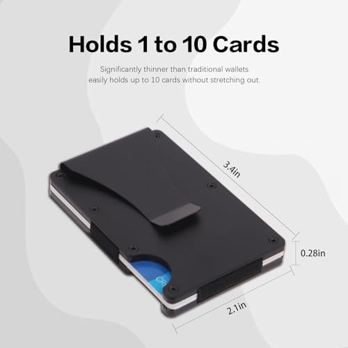 To My Son Gifts,Minimalist Personalized Engraved Metal Wallet,Slim TO MY SON