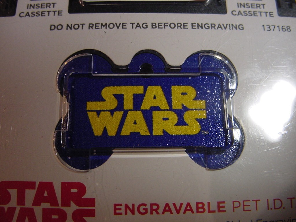 NEW – FIDO ENGRAVABLE PET I.D. TAG – STAR WARS