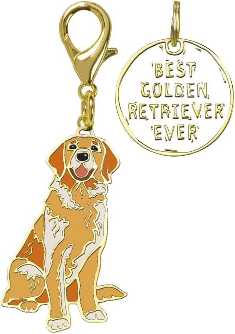 Dog Collar Charm Set – Golden Retriever