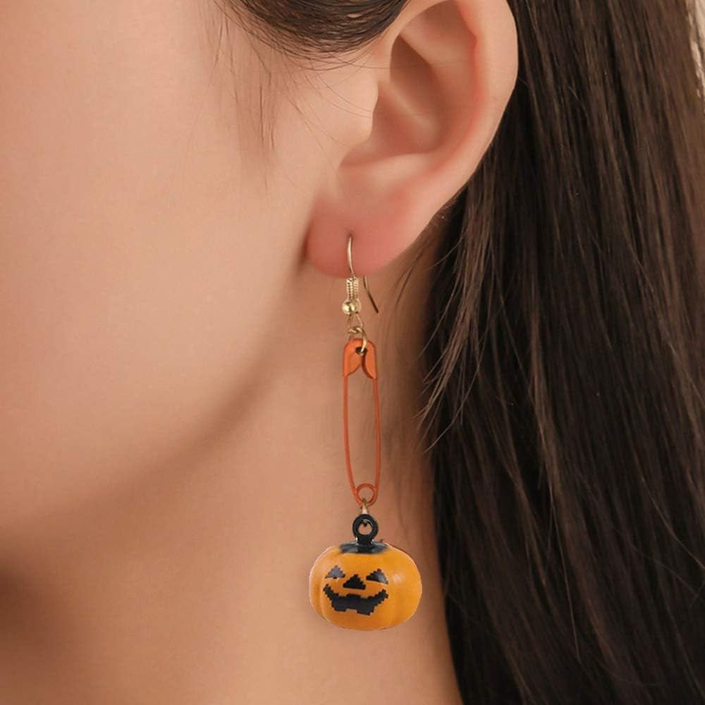 12Pcs Pumpkin Bells Halloween Ghost Skull Bells DIY Halloween Decorations Pendan