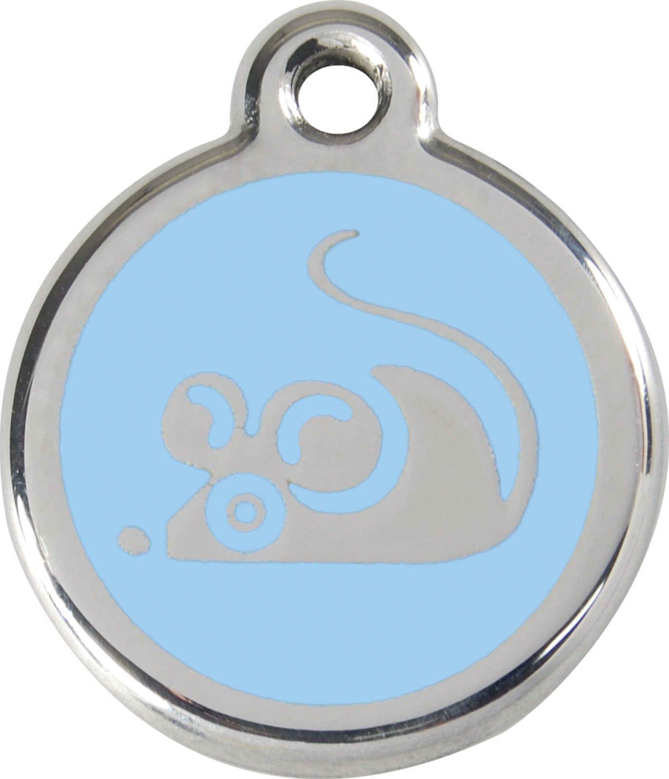 Stainless Steel Red Dingo Mouse Cat ID Tag Red Purple Blue Green Pink Yellow