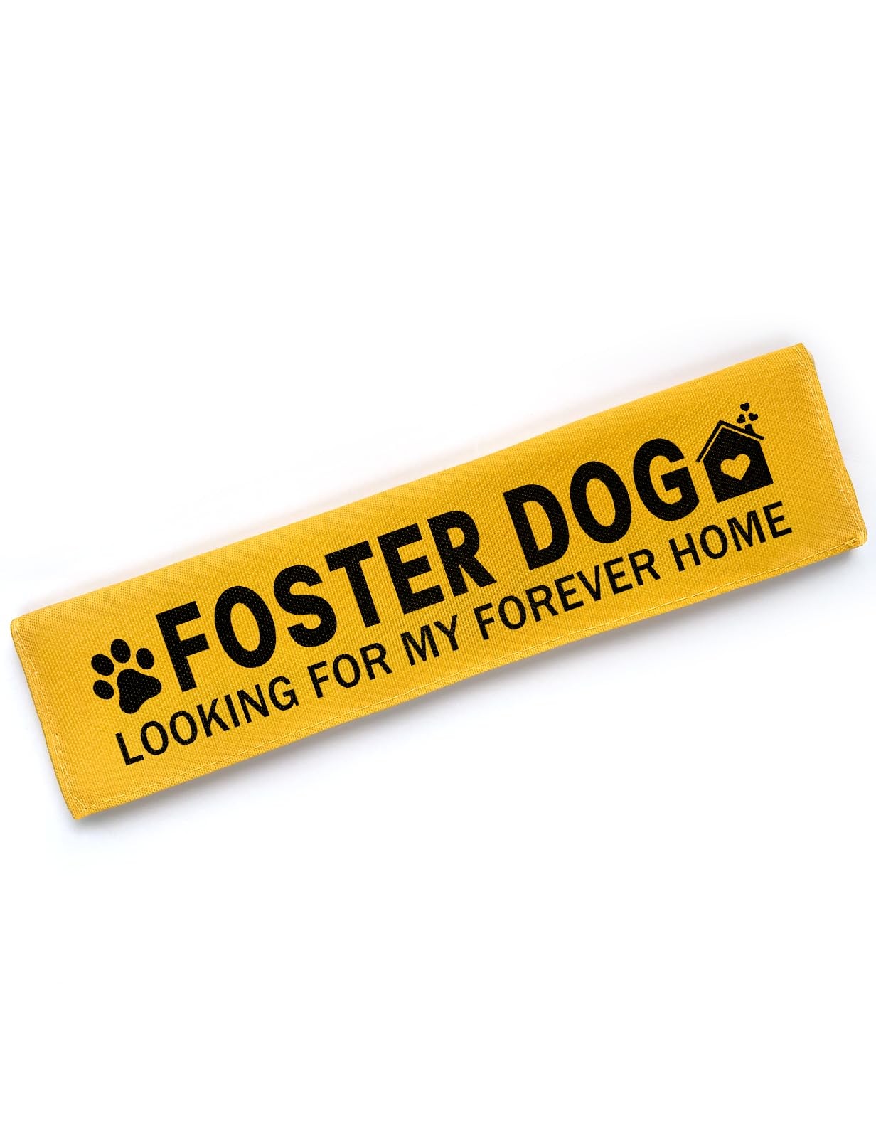 Yellow Foster Dog Leash Wrap Funny Adopt Me Sleeve Hanging Service ID Patch