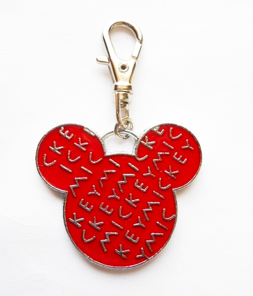 MICKEY MOUSE CHARM DOG CAT COLLAR JEWELRY OR ZIPPER PULL FOR PURSE BACKPACK ETC