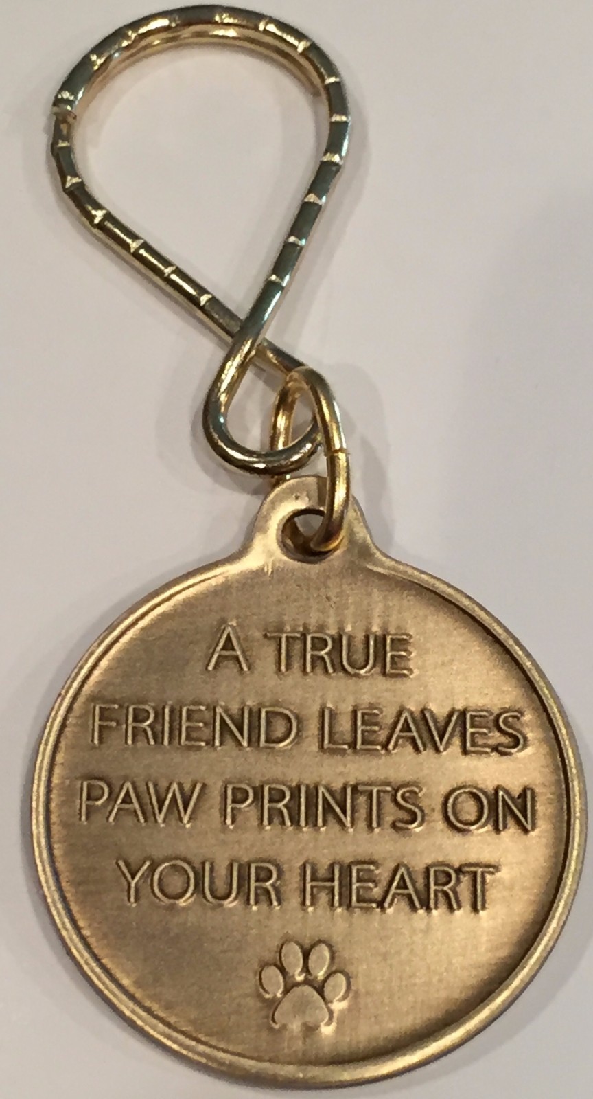 Always Remembered Forever Loved – A True Friend Dog Pet Memorial Key Chain Tag