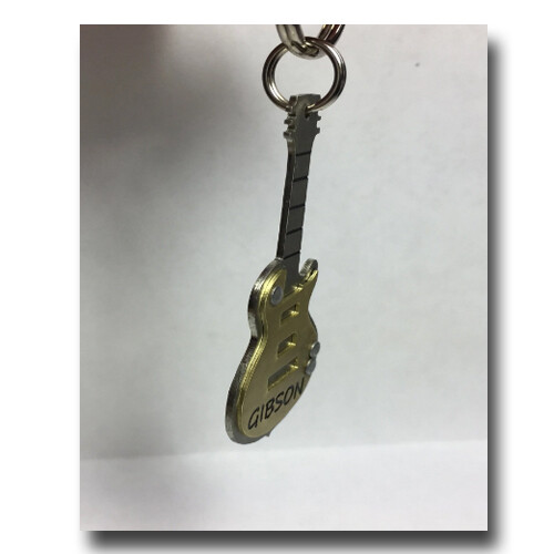 Guitar Shaped Pet ID Dog Name Tag Music Lover Free Engraving Brass Nickel SIlver