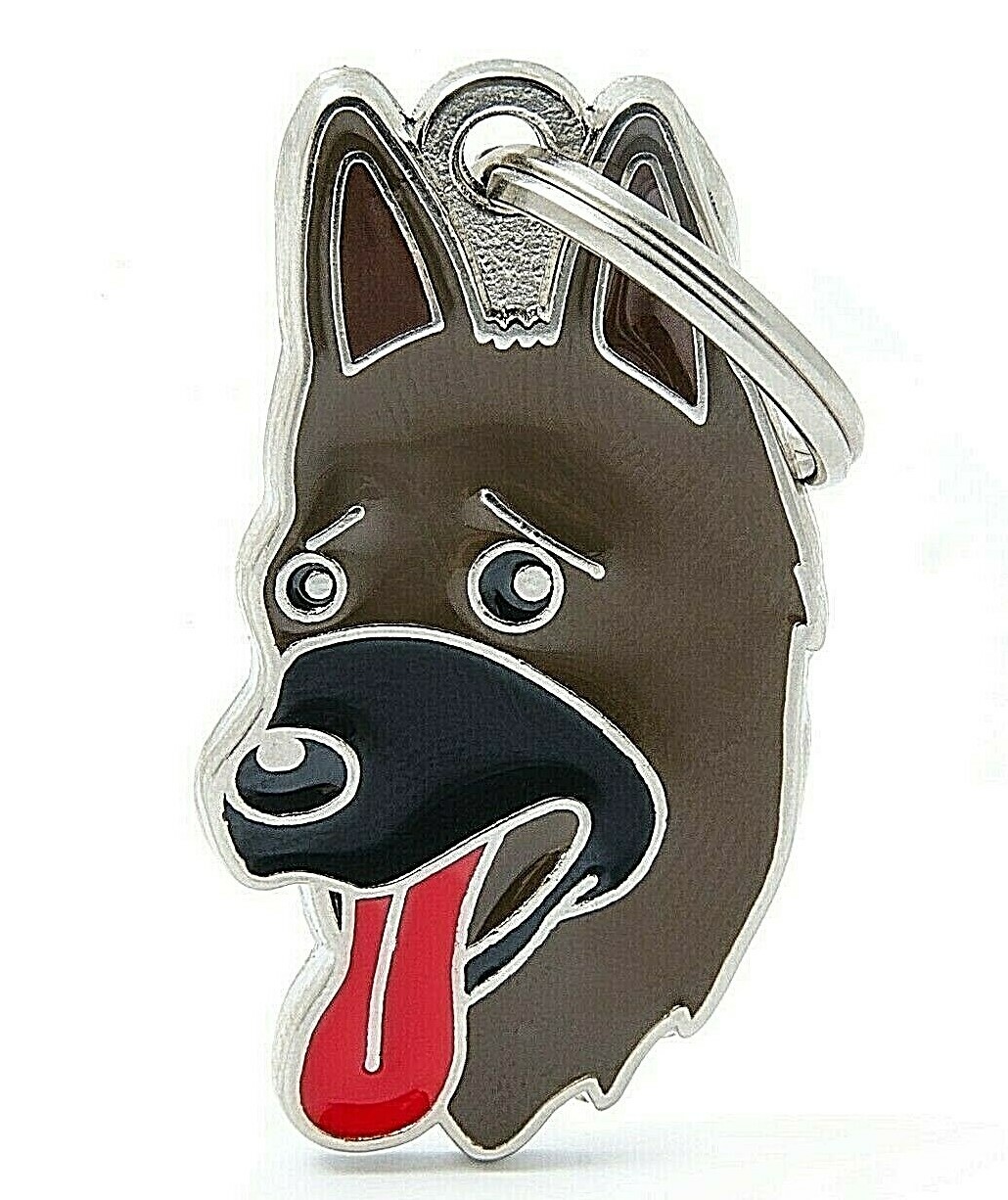 German Shepherd Dog ID Tag (14) – Engraved FREE – Personalised -Charm – Keyring