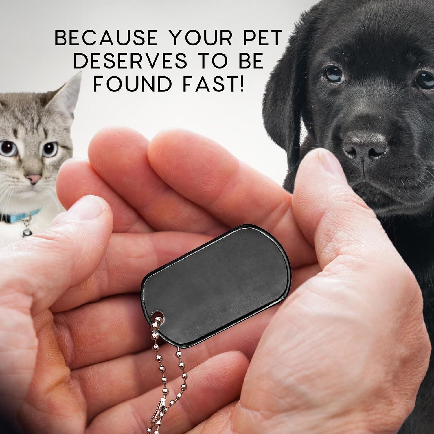 25 PCS Stainless Steel Dog Tags – Black Engravable Dog Tags Military Blanks f…