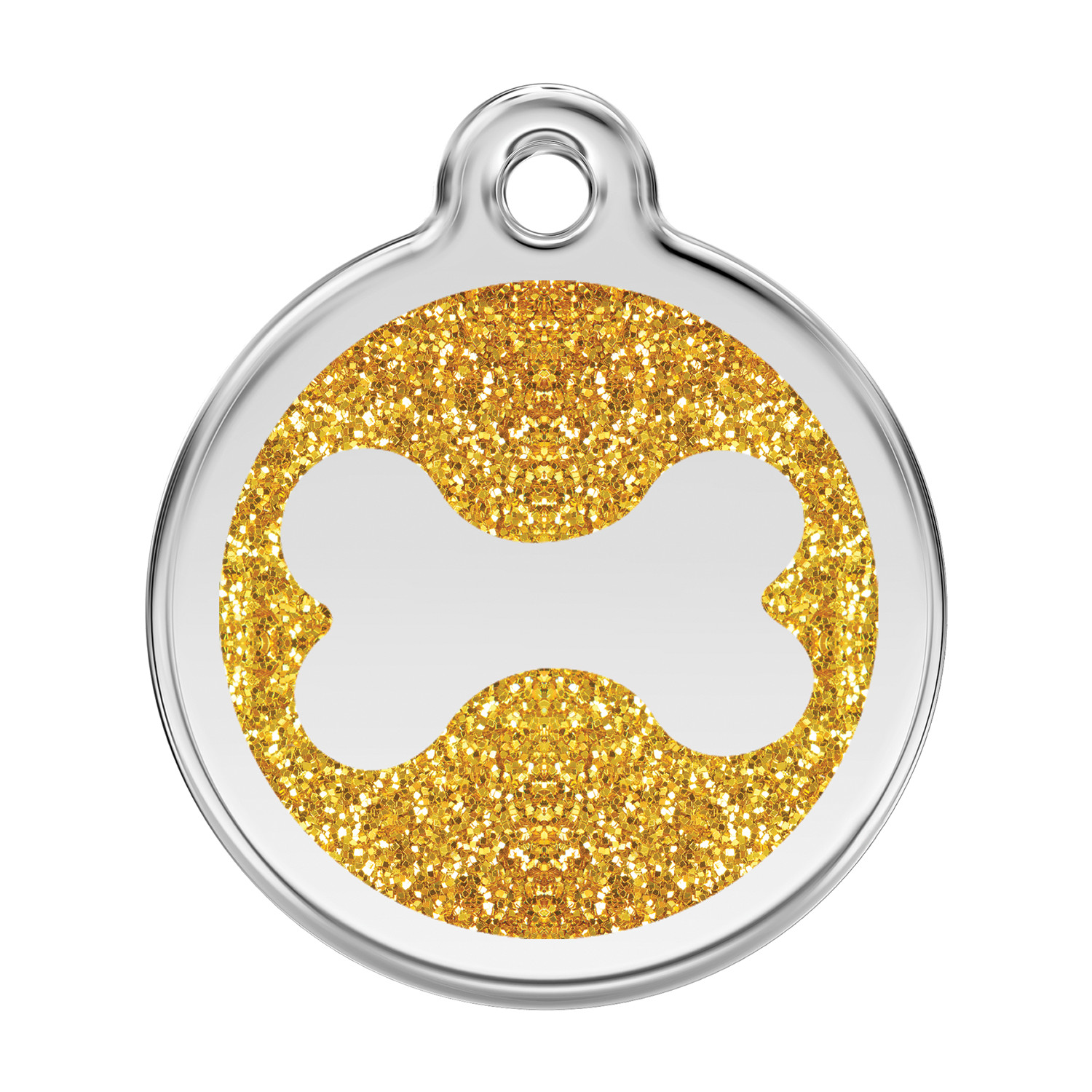 Dog Cat Pet – Red Dingo – Dog ID Tag Charm – Lifetime Guarantee – Glitter Bone