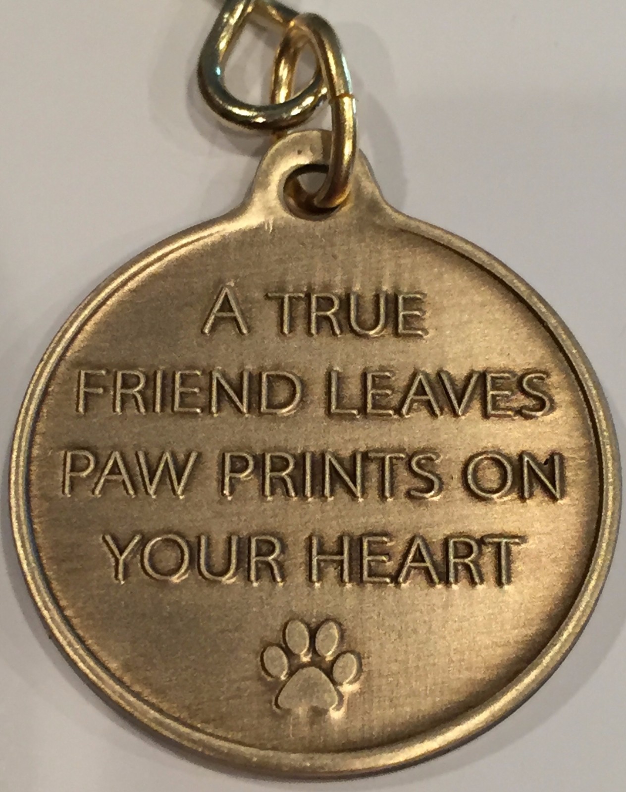 Always Remembered Forever Loved – A True Friend Dog Pet Memorial Key Chain Tag