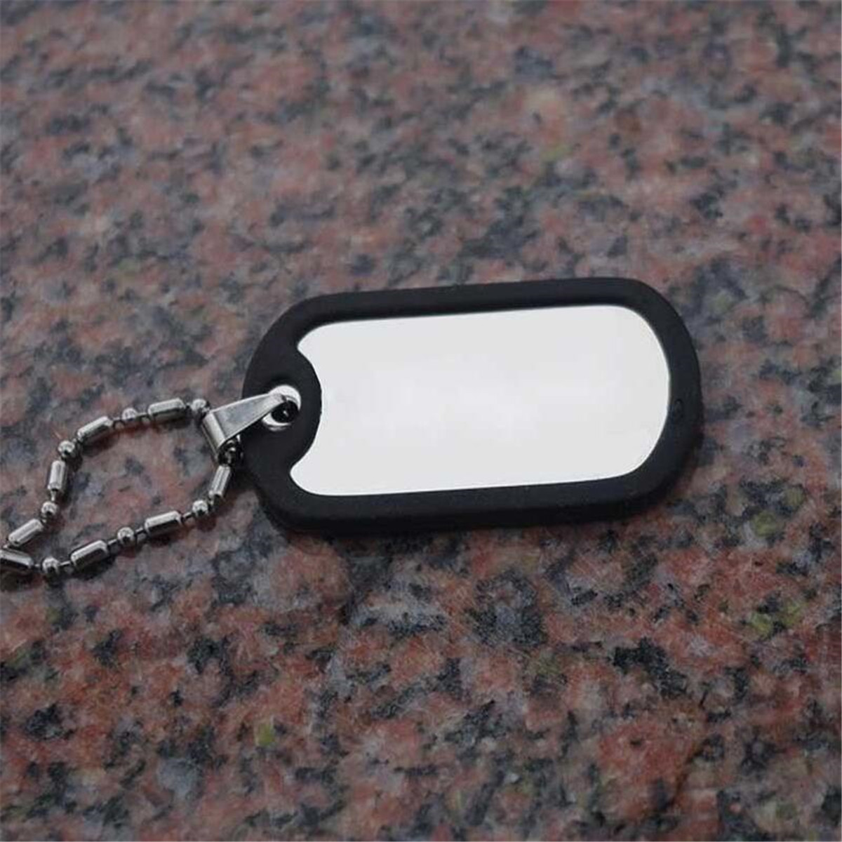 5Pcs Rubber Military Dog Pet Tag Noise Silencer Bumper Fastener Ring Black