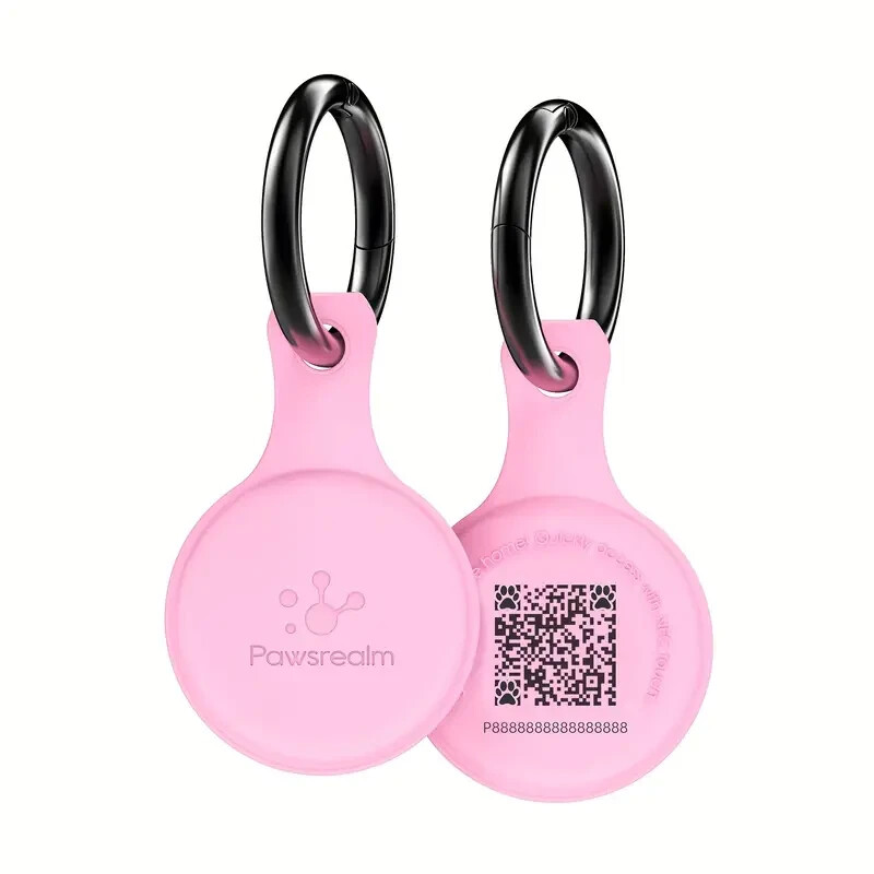 NFC QR Code Pet ID Tag, Silicone Silent Dog & Cat Name Tag, Personalized Pet Tag