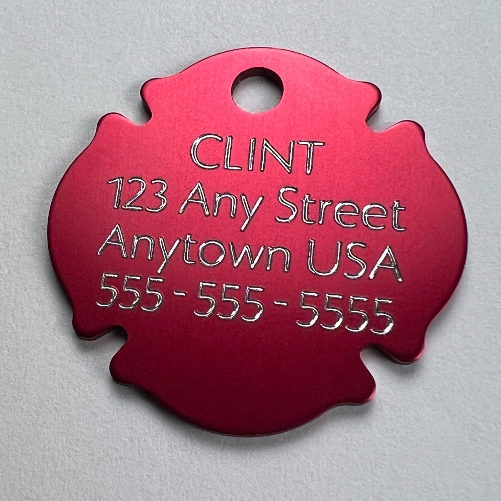 Custom Engraved Dog Tags Personalized Dog Collar Pet Tags Engraved Pet FIRE DOG