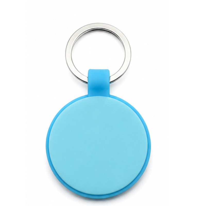 Personalized Round Silicone Pet Tag Engraved Dog Tag Cat Tag Silent Name Tag
