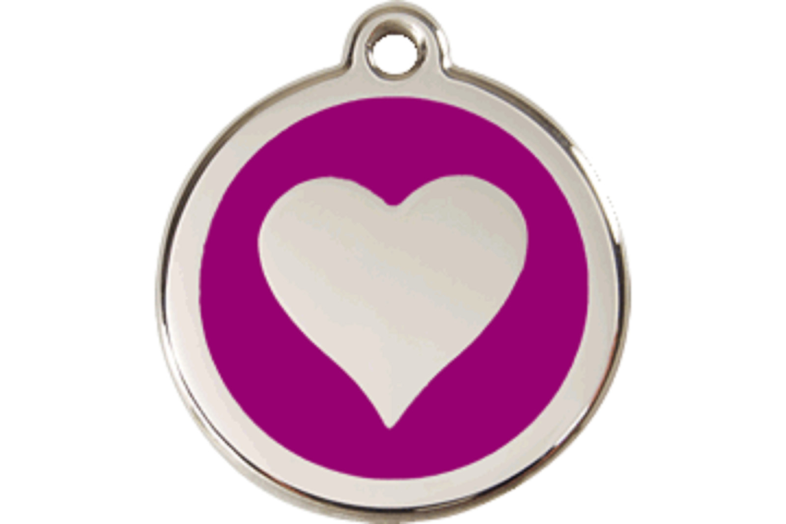 Dog Cat Puppy Pet – Red Dingo – Dog ID Tag Charm – Lifetime Guarantee – Heart