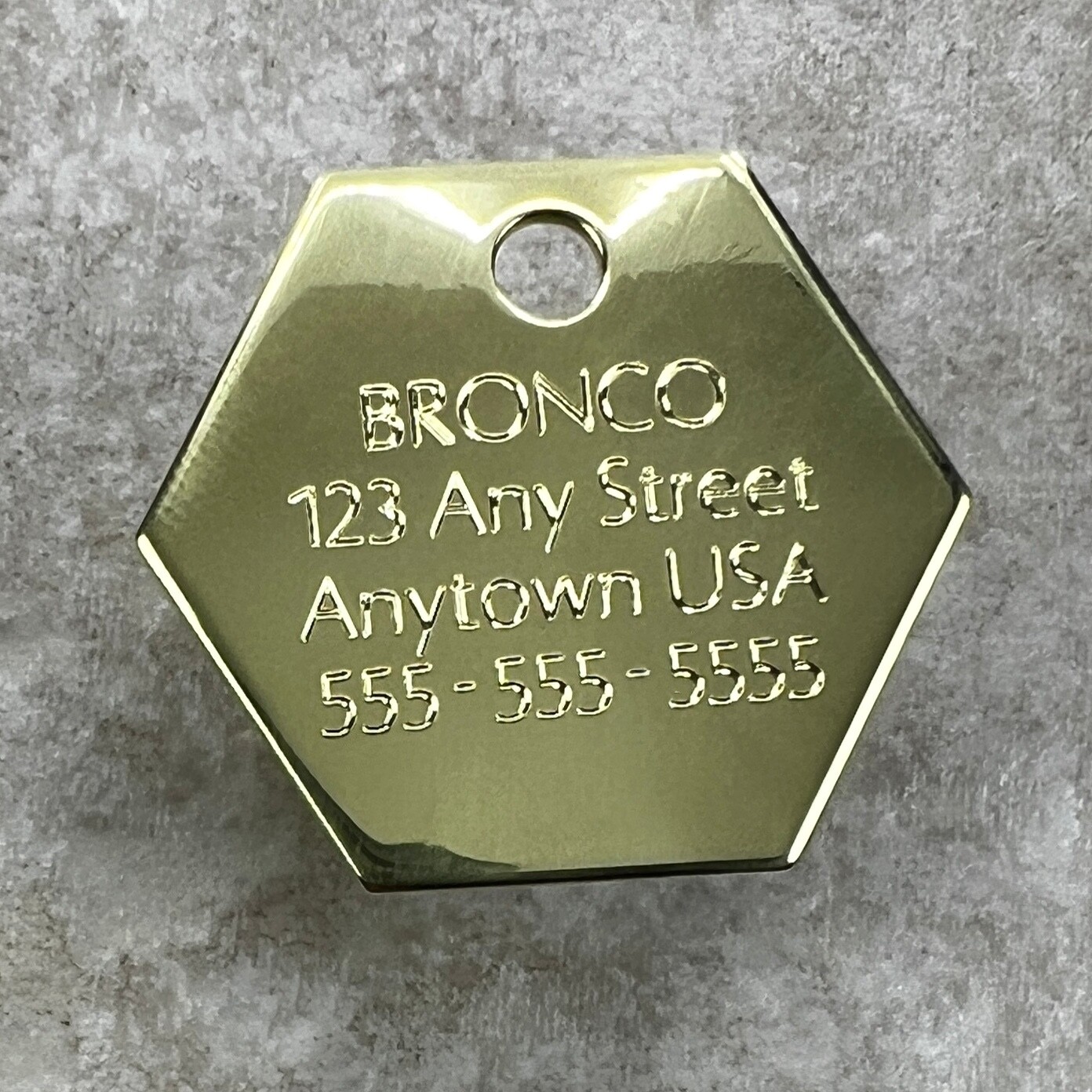 Custom Engraved Dog Tags Personalized Dog Collar Pet Tag Engraved BRASS BUSY BEE