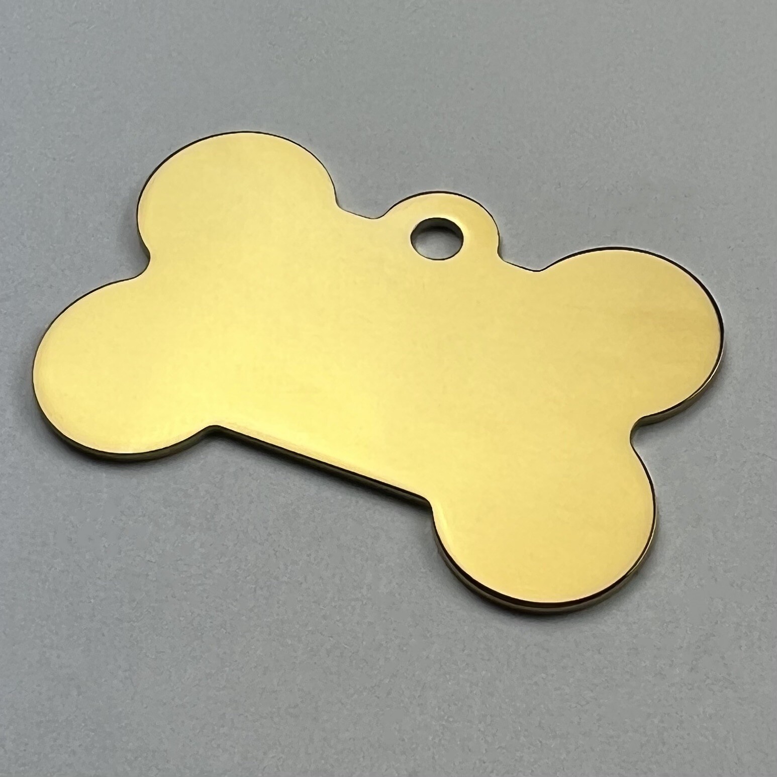 Custom Engraved Dog Tags Personalized Dog Collar Pet Tags Bone Pet Gold Chrome