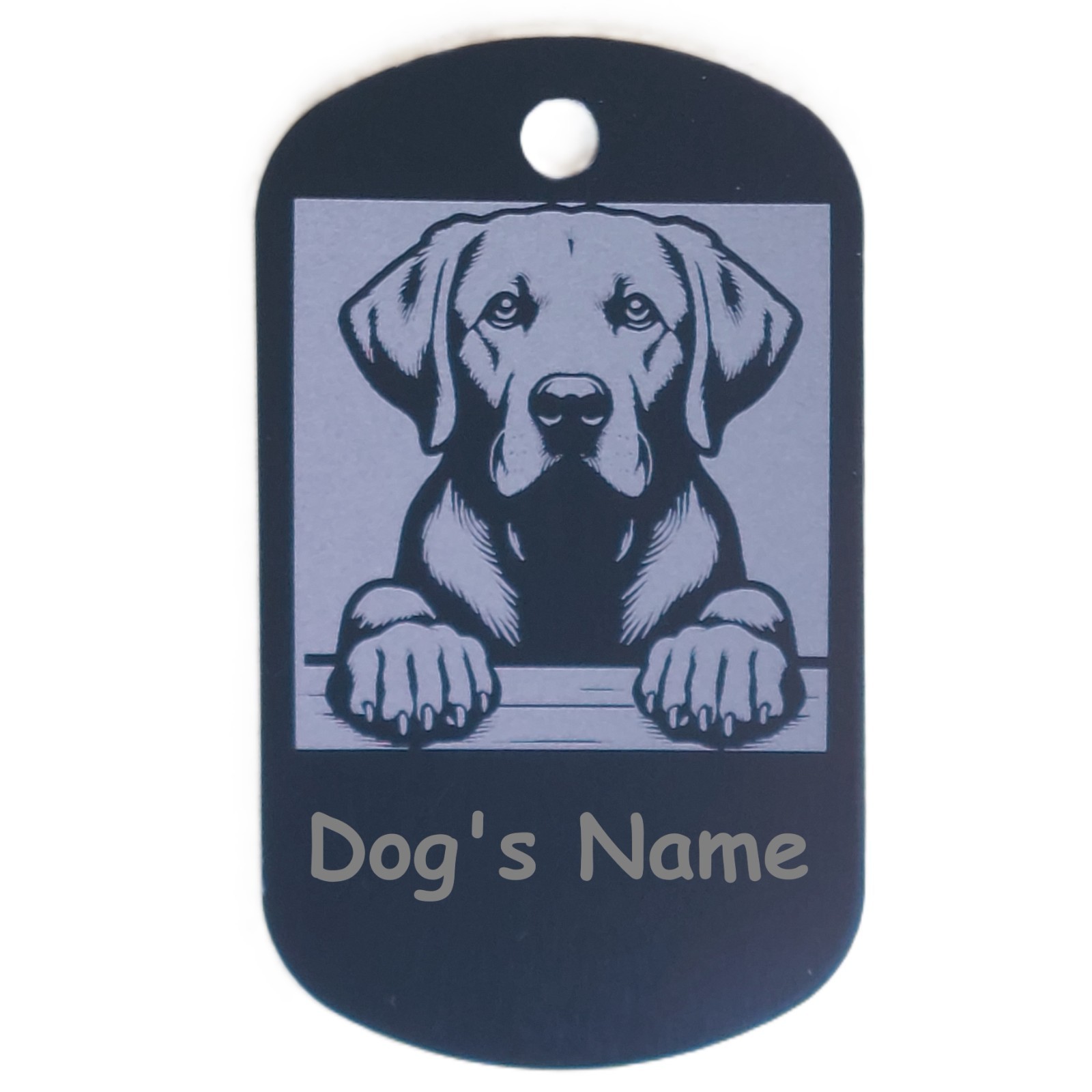Military Style Personalized Labrador Retriever Dog ID/Name Tag for Pet Collar
