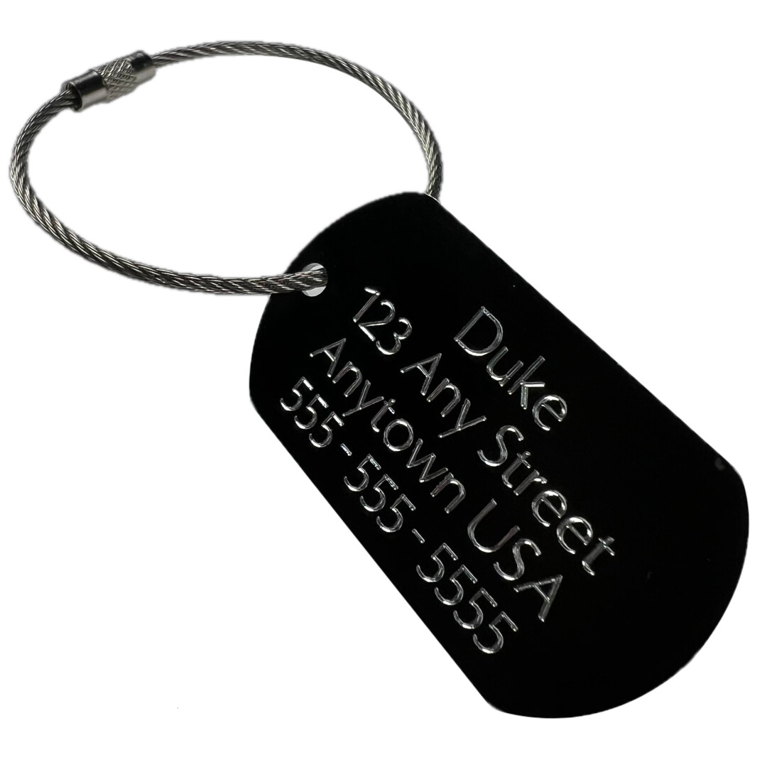 Custom Luggage Tags Baggage Tag Carry On Bag Travel Bag ID ENGRAVED LUGGAGE TAG
