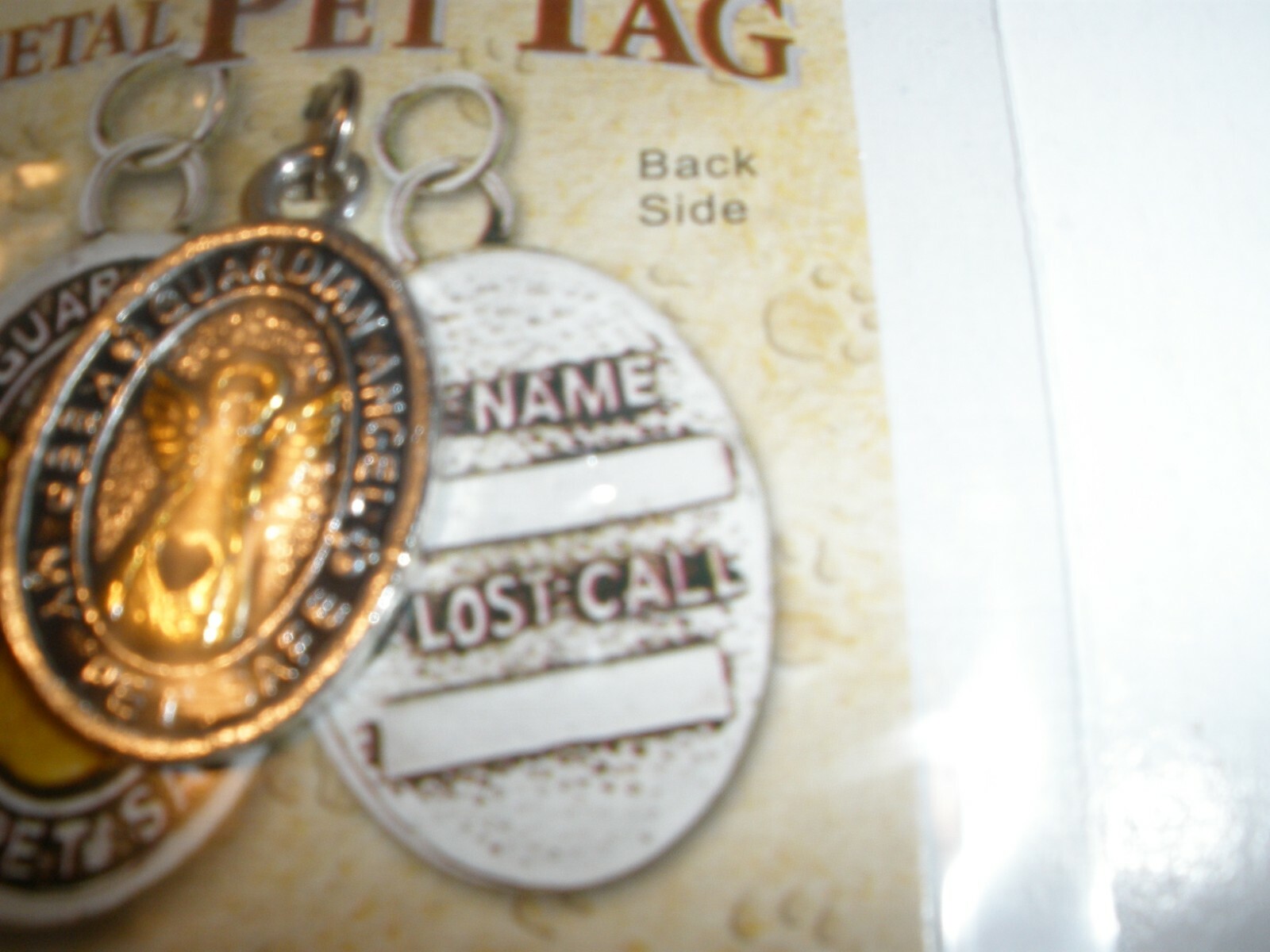 NEW Metal Pet Tag Giftco #1790 Guardian Angel Keep my Pet Safe