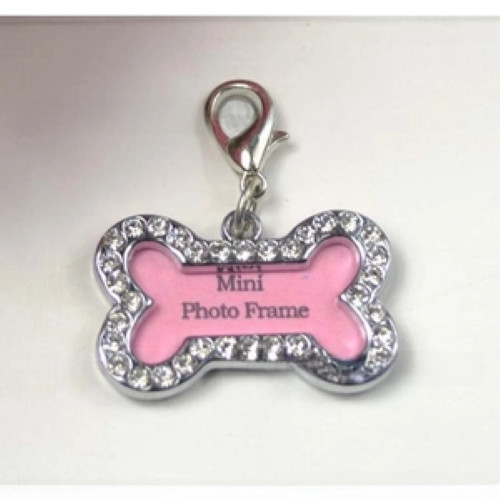 Pet ID Tag-Small Size Bone Diamond Tag