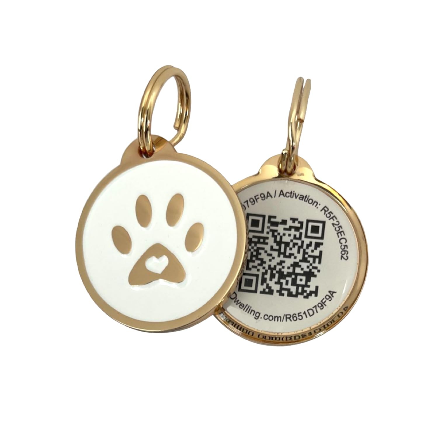 QR Pet Tag: Instant Location Alerts, Online Profile, AI for Dogs & Cats (Gold…