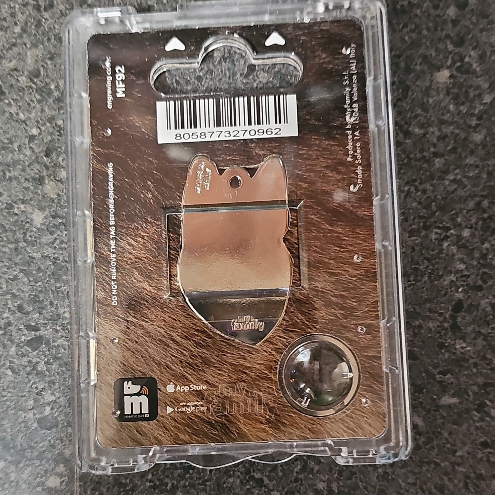 my family German Shepherd Rainbow Heart Engraved Enamel ID Tag