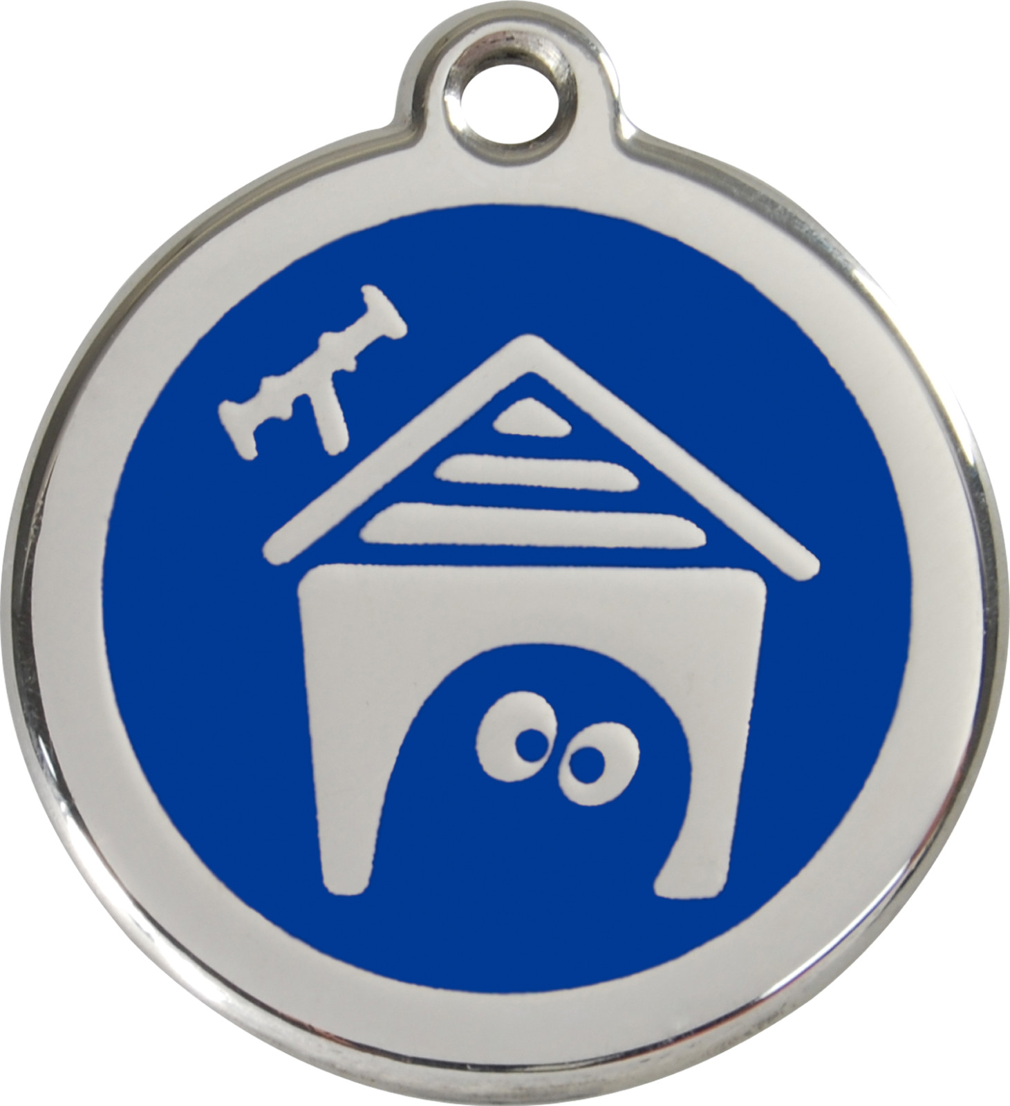 Steel Red Dingo House ID Dog Tag Black Purple Blue Green Yellow Orange Red Pink