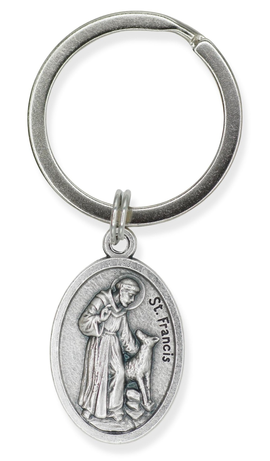 St Francis of Assisi Pendant for Pet Collar – St Francis Animal Tag with Spli…