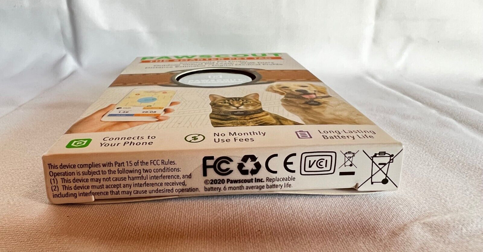 PAWSCOUT The Smarter Pet Tag Community Pet Finder Virtual Pet Leash BRAND NEW