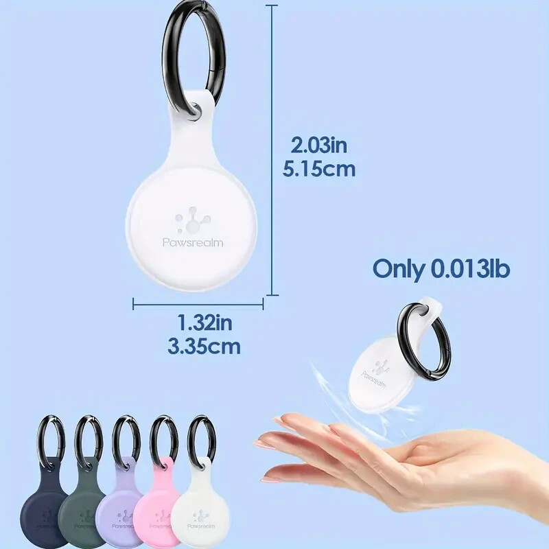 NFC QR Code Pet ID Tag, Silicone Silent Dog & Cat Name Tag, Personalized Pet Tag