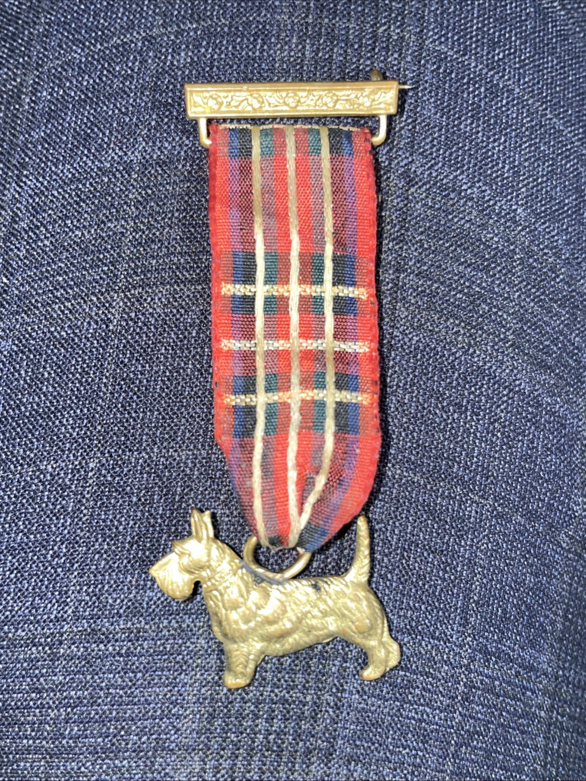Vintage Scottish Terrier Dog Medal See Pictures