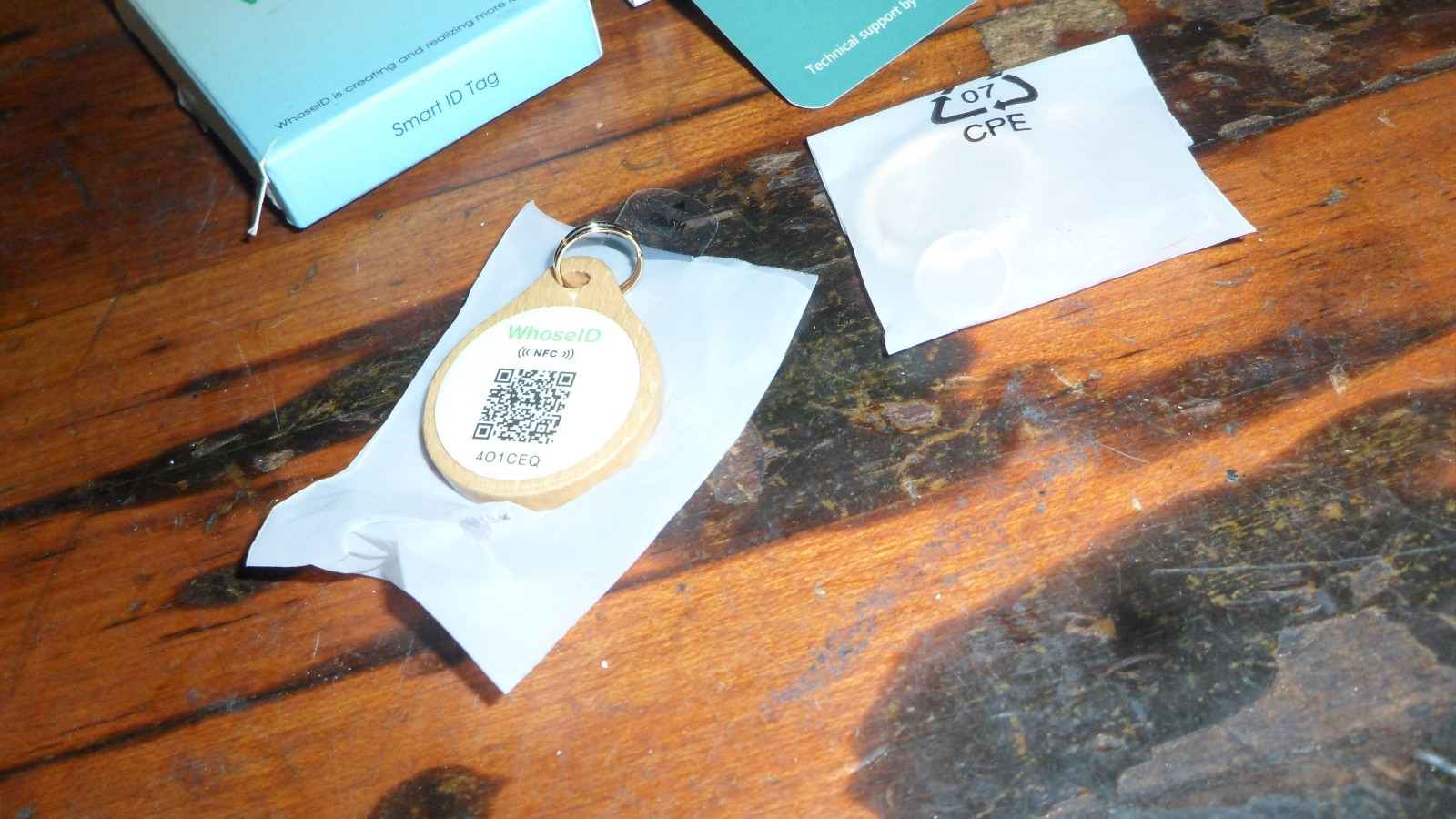 WhoseID QR Code Dog Tag with NFC Personalized Pet ID Tag & Collar Tag Holder